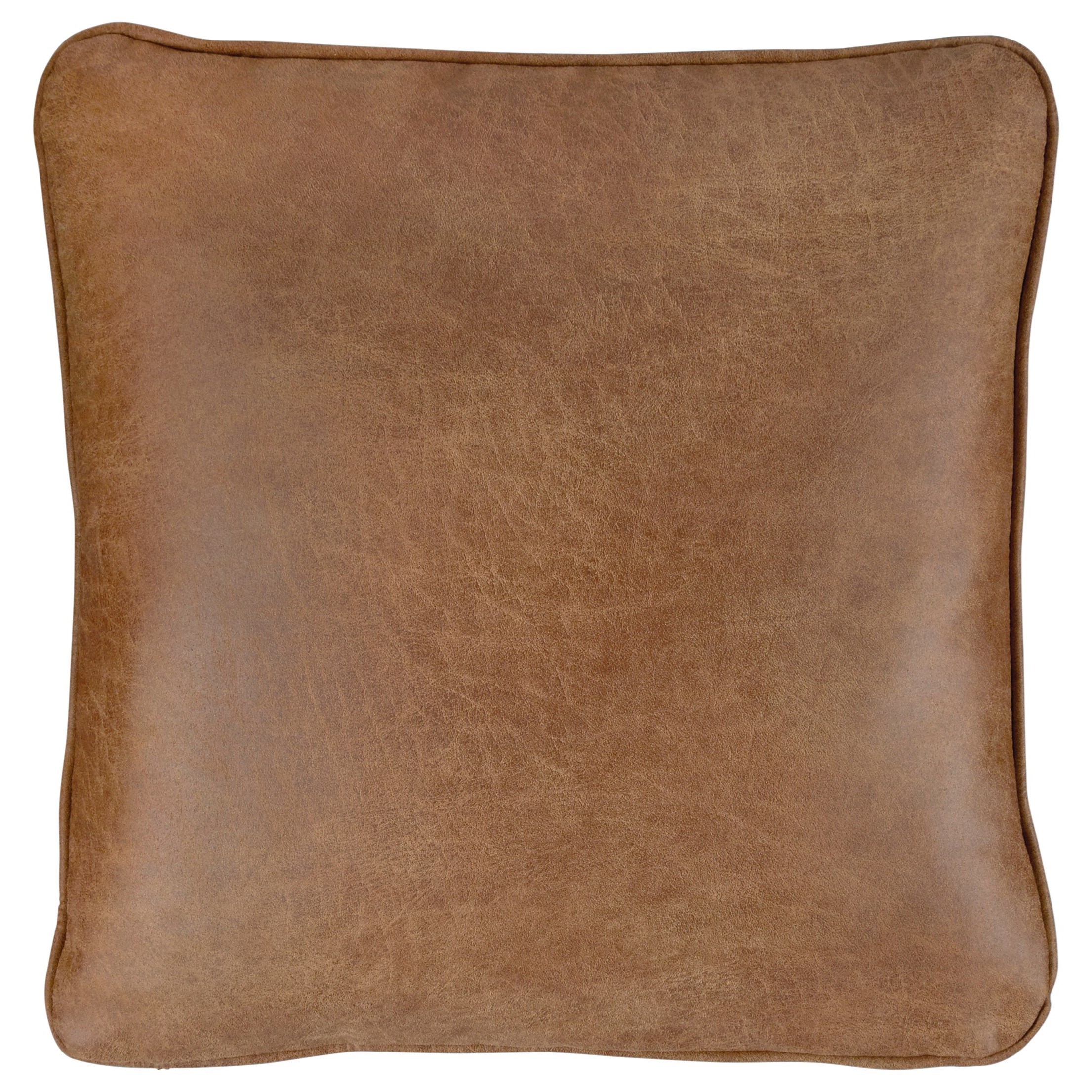 Caramel leather sales throw pillows